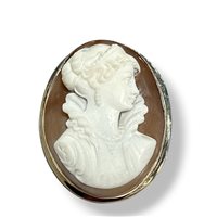 Broche Mandile 1922 Femme Cammei  in Argent Conchiglia 2MSPCM51